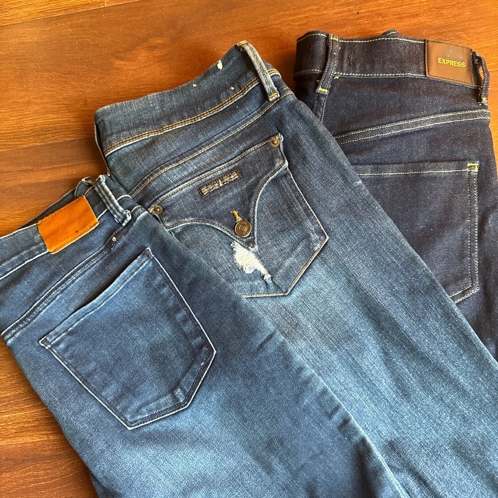 BUNDLE of 3 Skinny Denim Jeans Size 6-8